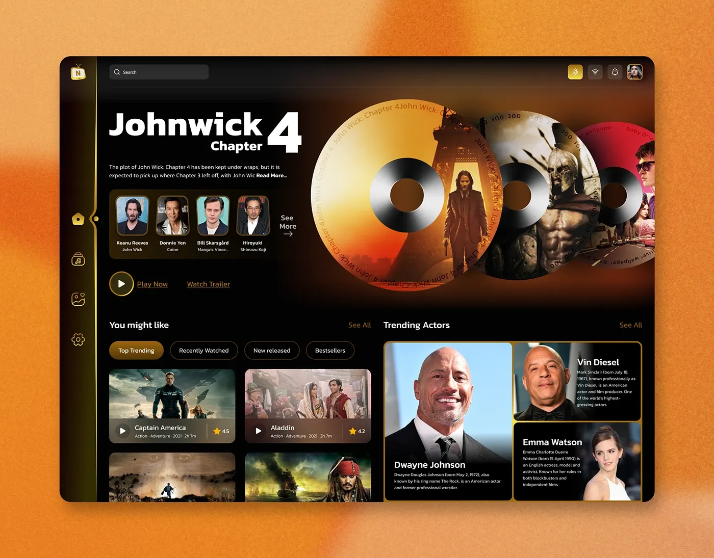 月光下的约定浪漫夜景场景